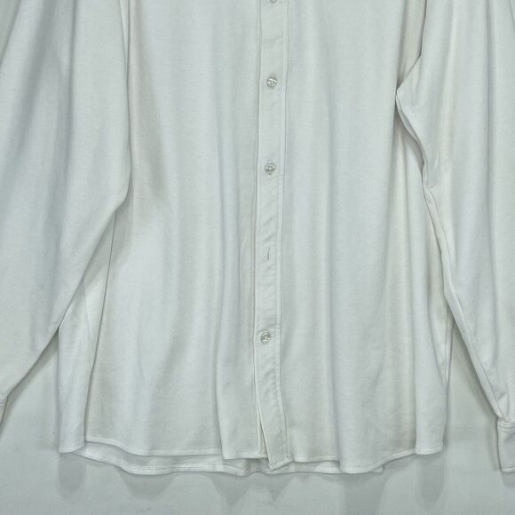 Steve & Barrys Mens XXL Shirt Cotton Blend Button Down White Office Work - Picture 5 of 16